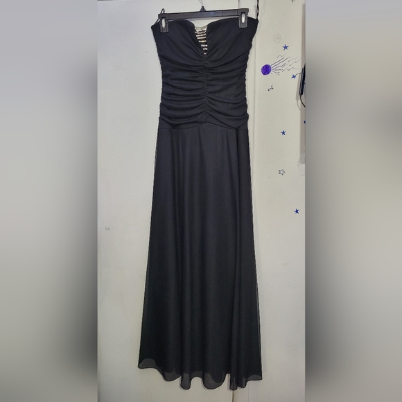 Xoxo Collection Strapless Dress Maxi Size Large - Picture 1 of 8